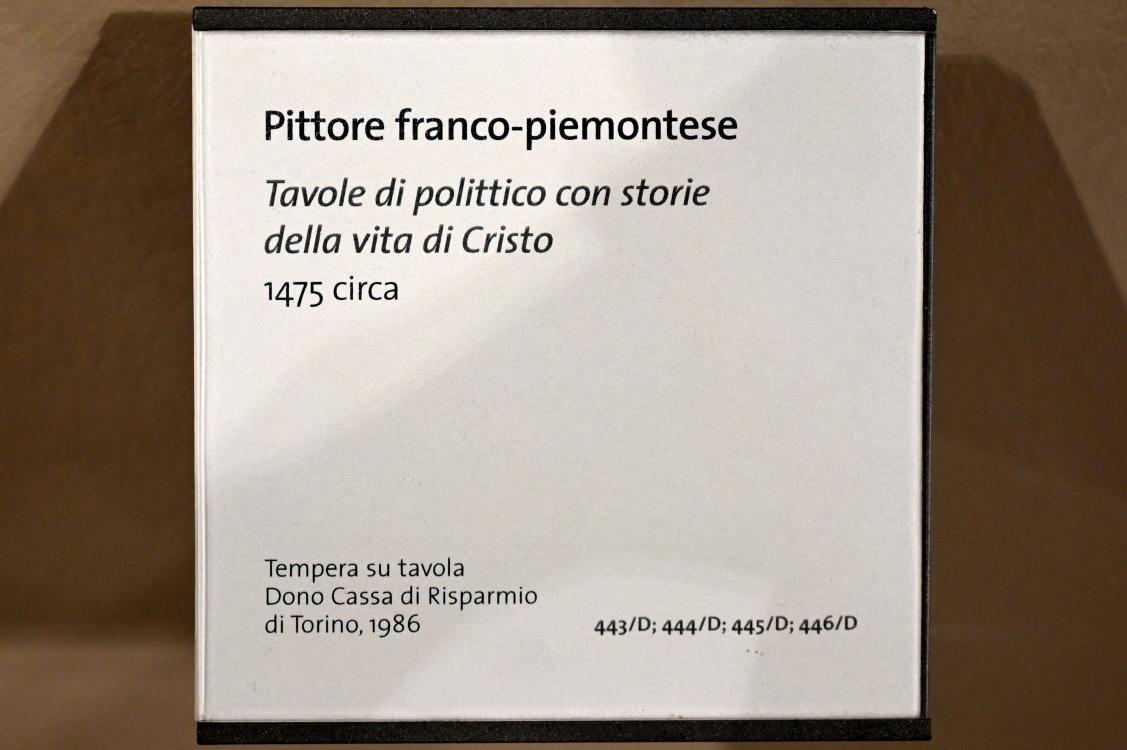 Polyptychon mit Szenen aus dem Leben Christi, Turin, Museo civico d'arte antica, Saal 7, um 1475, Bild 6/6