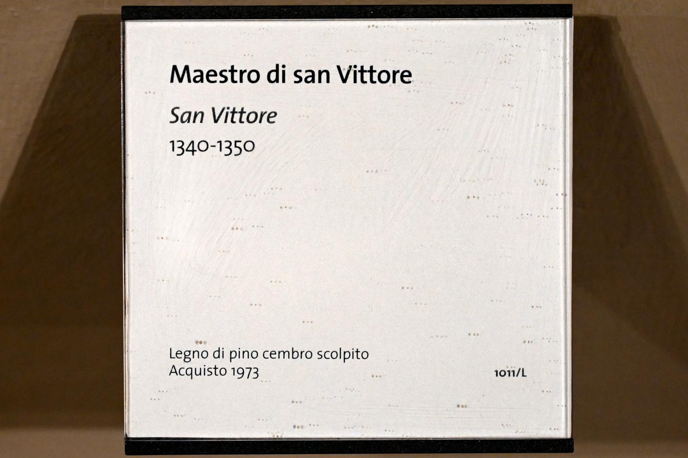 Heiliger Viktor von Marseille, Turin, Museo civico d'arte antica, Saal 8, 1340–1350, Bild 2/2
