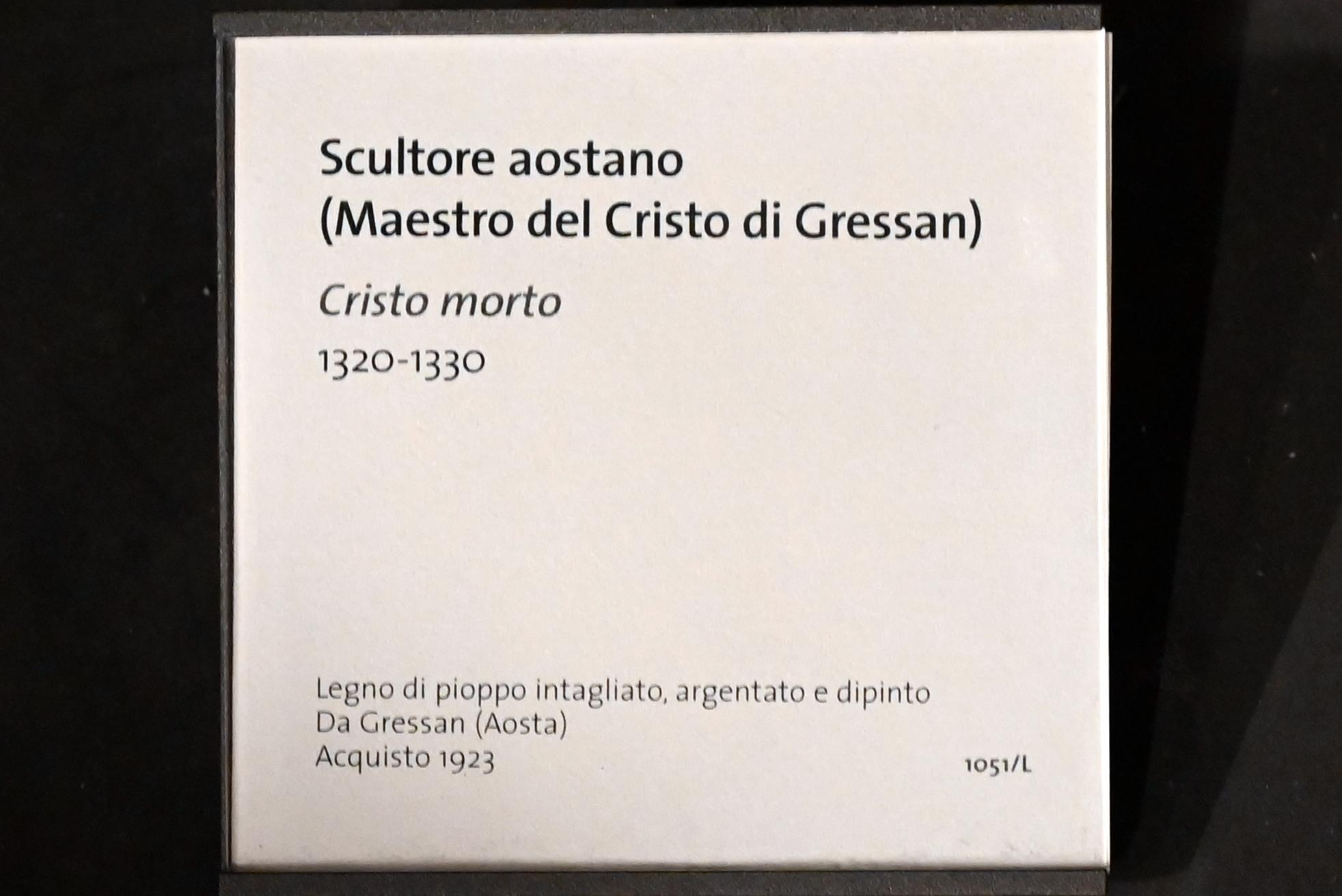 Christus im Grab, Turin, Museo civico d'arte antica, Saal 8, 1320–1330, Bild 3/3