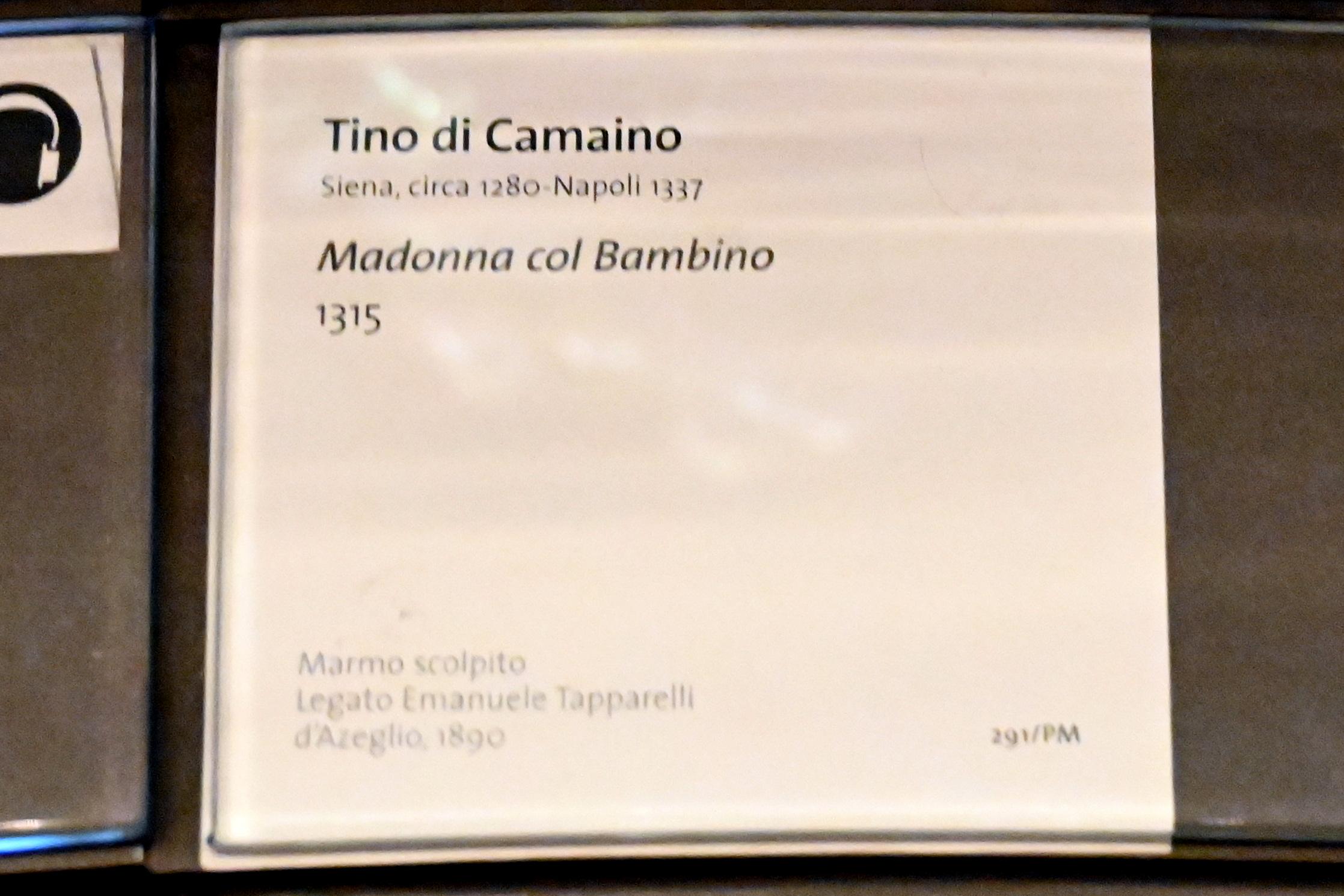 Tino di Camaino (1315–1335), Maria mit Kind, Turin, Museo civico d'arte antica, Saal 9, 1315, Bild 2/2