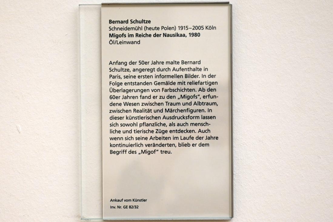 Bernard Schultze (1947–1996), Migofs im Reiche der Nausikaa, Mainz, Landesmuseum, Moderne, Saal 2, 1980, Bild 2/2