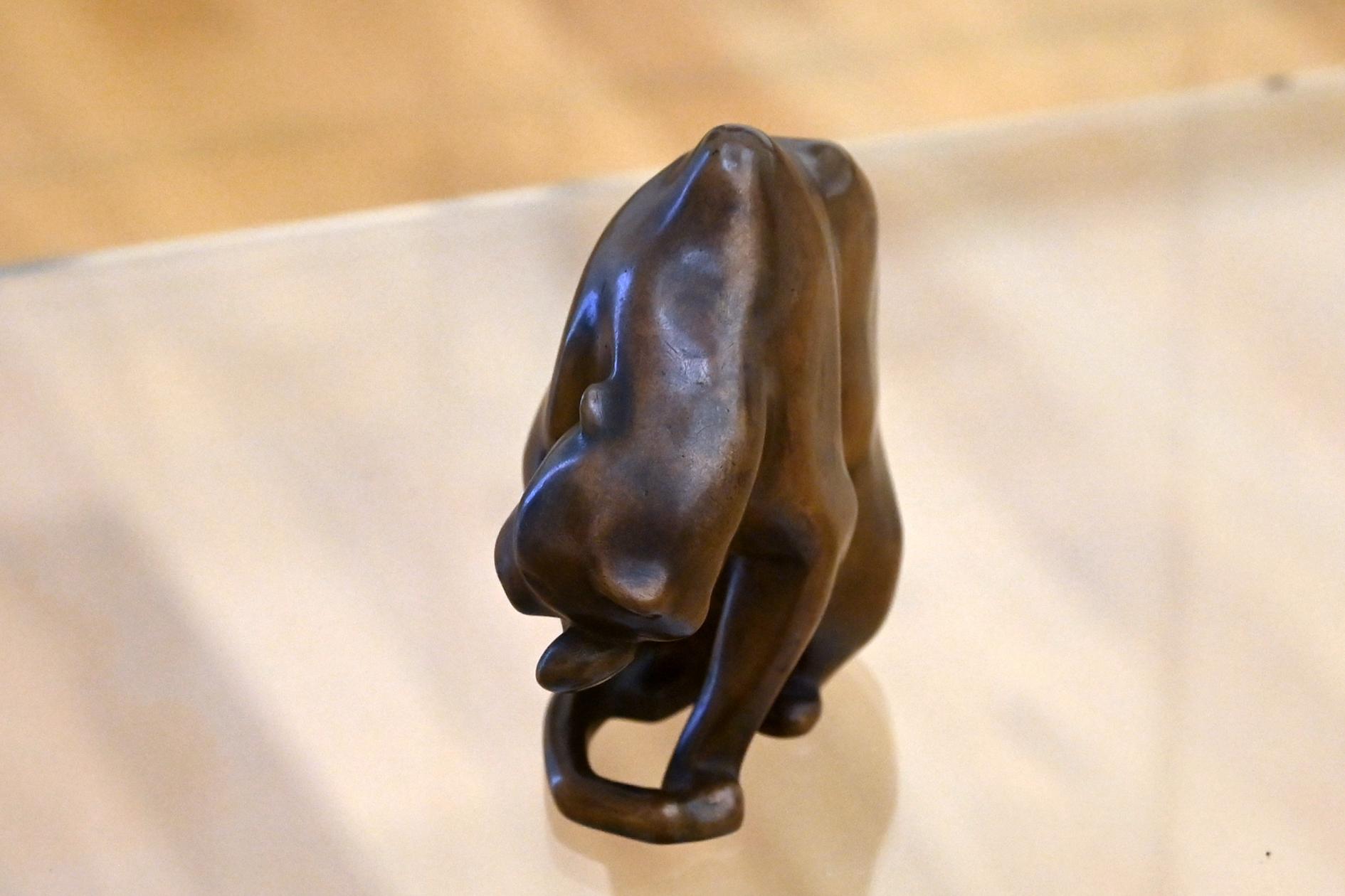 Philipp Harth (1925–1948), Leopard, seine Pfoten leckend, Mainz, Landesmuseum, Moderne, Saal 10, 1931, Bild 2/3