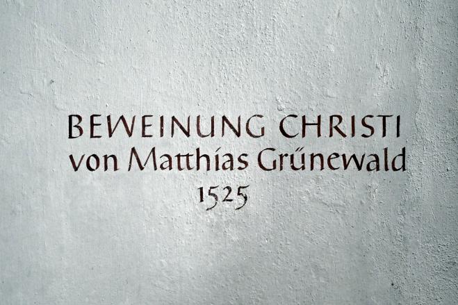 Matthias Grünewald (Mathis Gothart-Nithart) (1500–1528): Beweinung Christi, 1525
