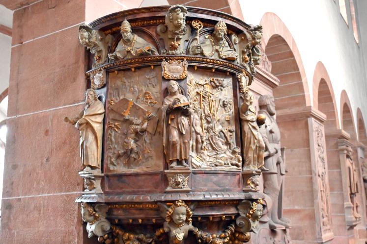 Johannes (Hans) Juncker (1602–1621), Kanzel, Aschaffenburg, Stiftskirche St. Peter und Alexander, 1602, Bild 2/4