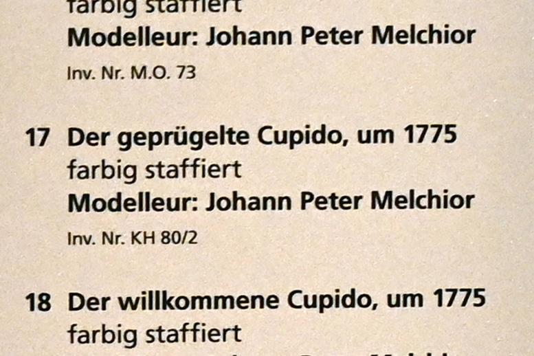 Johann Peter Melchior (1751–1790), Der geprügelte Cupido, Mainz, Landesmuseum, Mainzer Barock, um 1775, Bild 2/2