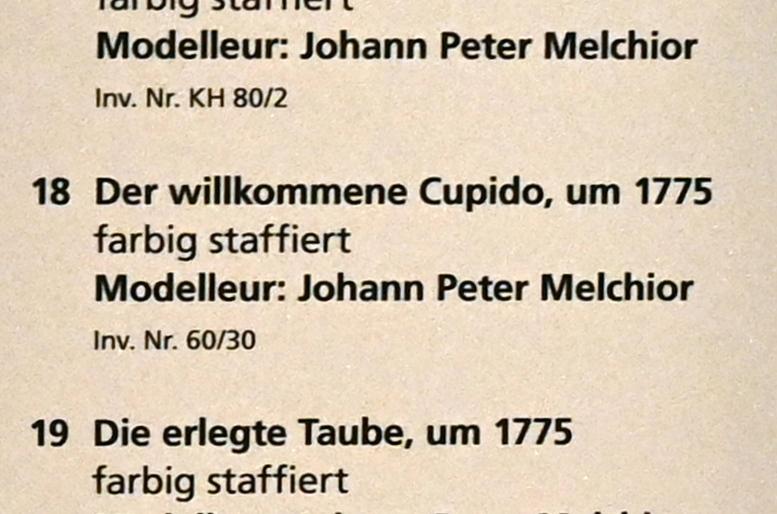 Johann Peter Melchior (1751–1790), Der willkommene Cupido, Mainz, Landesmuseum, Mainzer Barock, um 1775, Bild 2/2