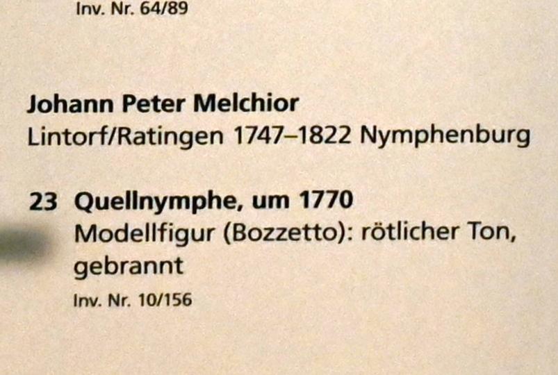 Johann Peter Melchior (1751–1790), Quellnymphe, Mainz, Landesmuseum, Mainzer Barock, um 1770, Bild 2/2