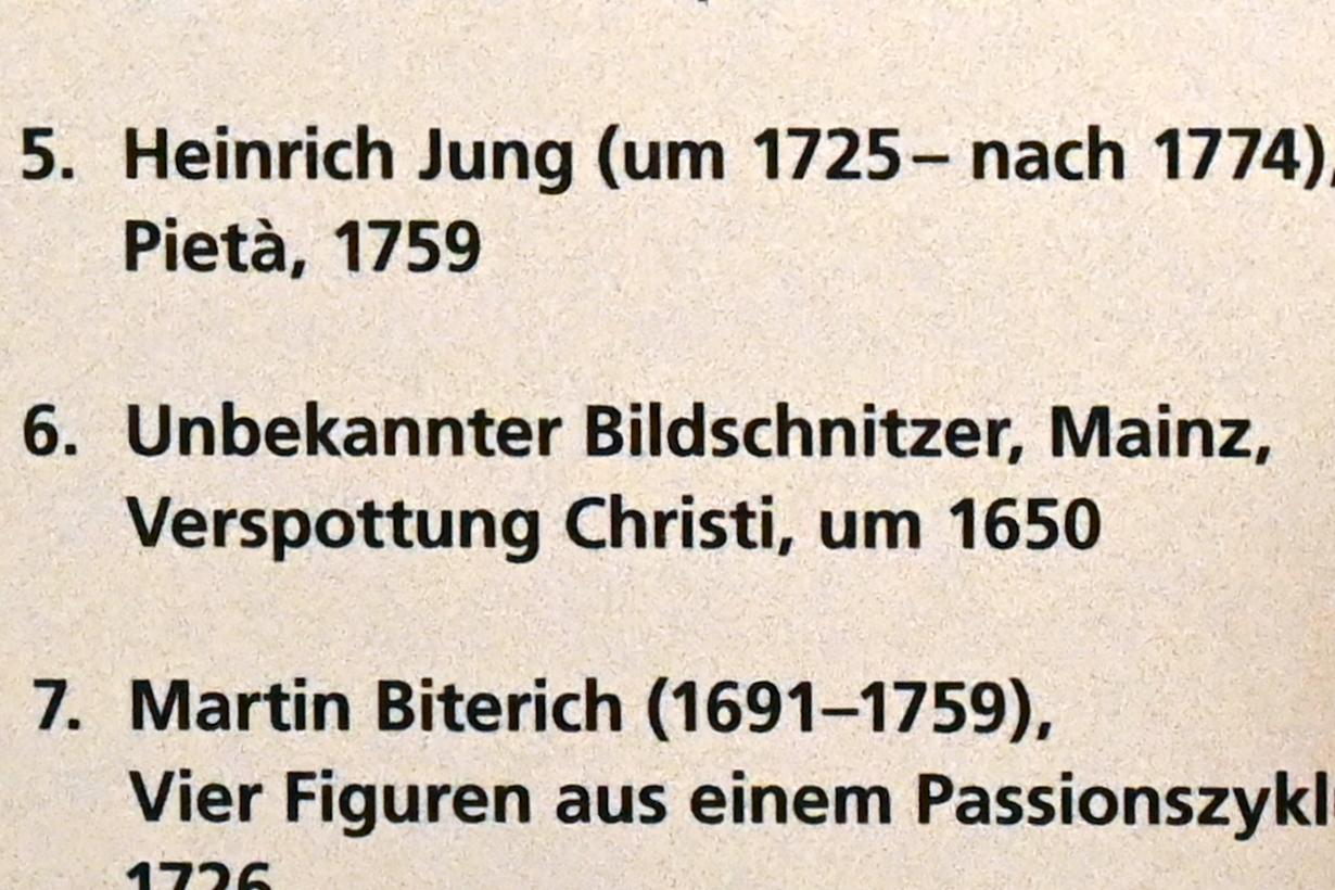 Verspottung Christi, Mainz, Landesmuseum, Mainzer Barock, um 1650, Bild 2/2