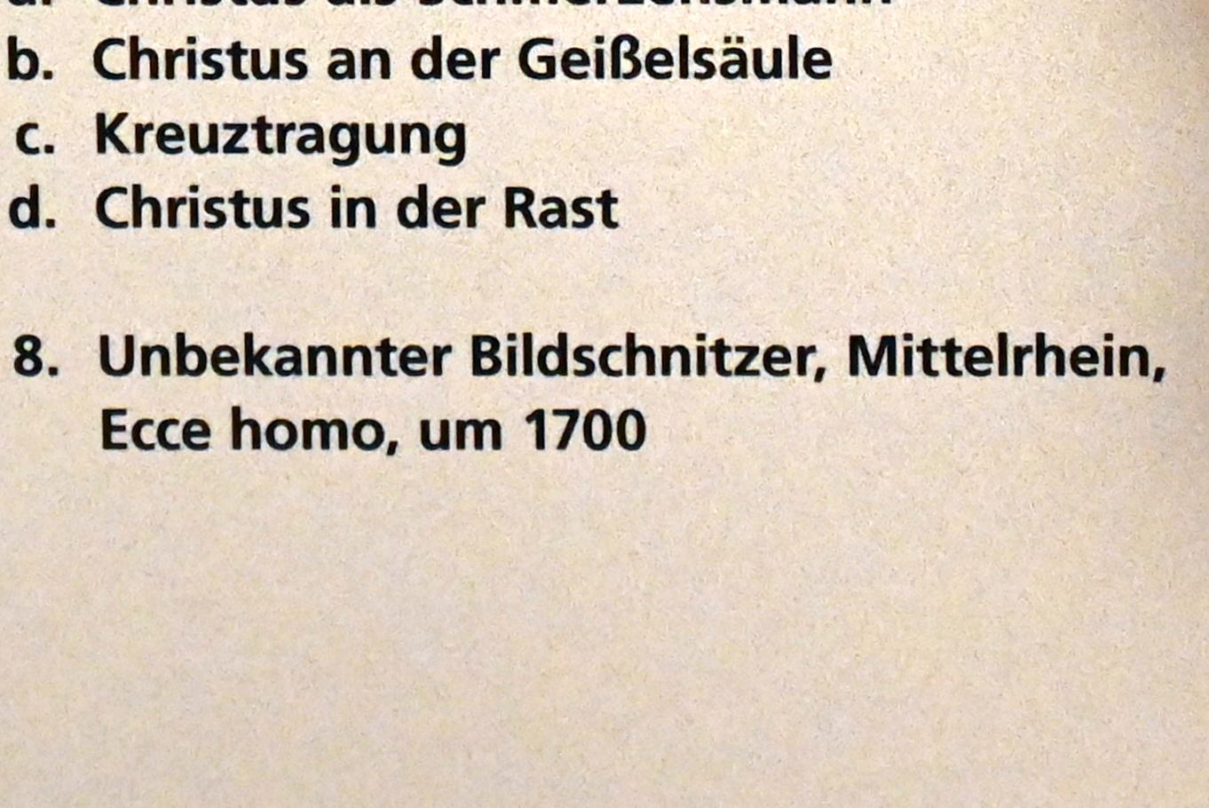 Ecce Homo, Mainz, Landesmuseum, Mainzer Barock, um 1700, Bild 3/3