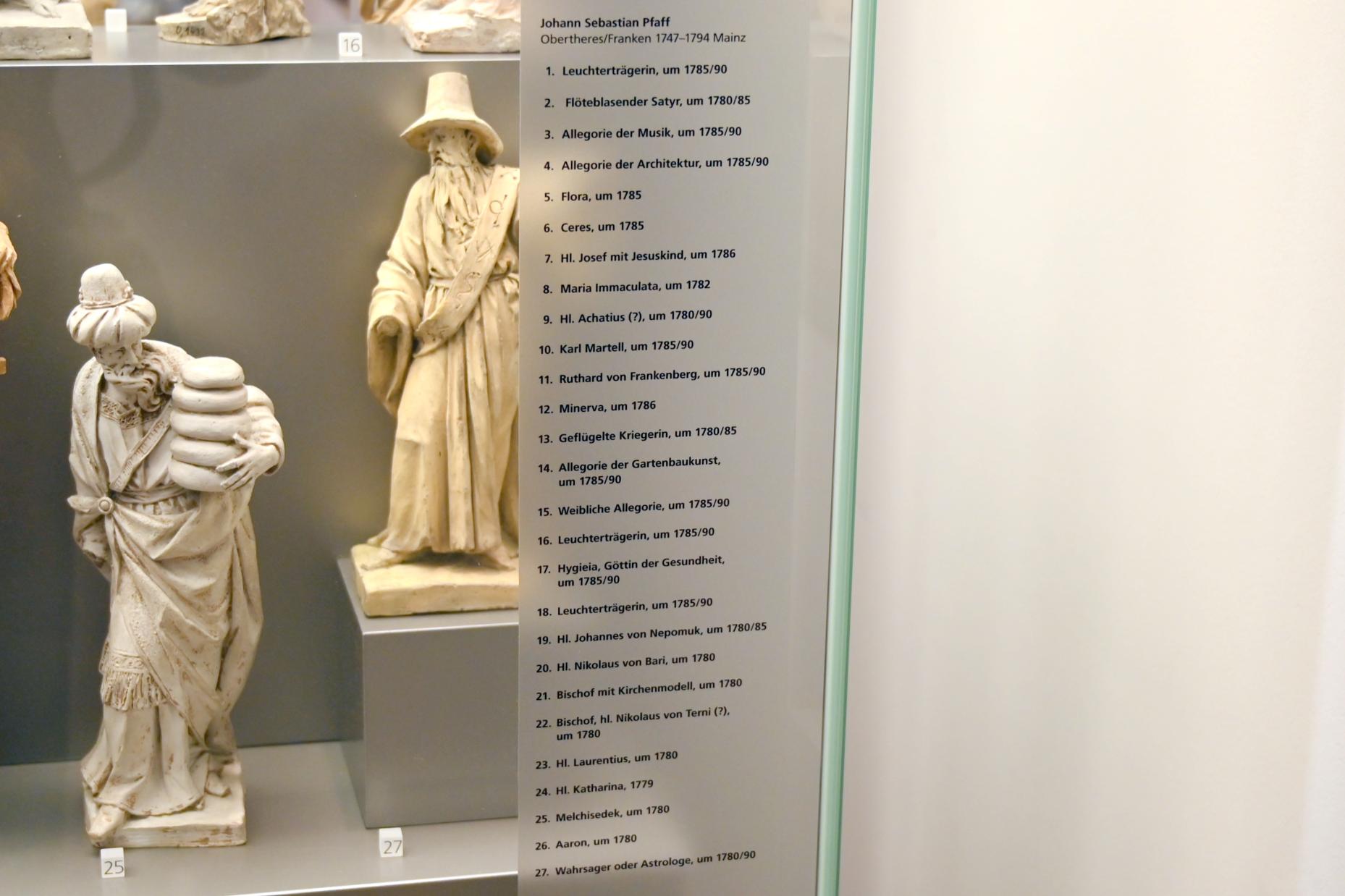 Johann Sebastian Barnabas Pfaff (1775–1787), Bischof, hl. Valentin von Terni (?), Mainz, Landesmuseum, Mainzer Barock, um 1780, Bild 2/2