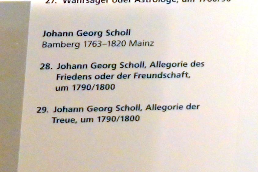 Johann Georg Scholl (1795), Allegorie der Treue, Mainz, Landesmuseum, Mainzer Barock, um 1790–1800, Bild 2/2