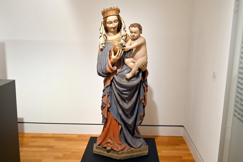 Stehende Muttergottes mit Kind, Mainz, Landesmuseum, Schaudepot, 1410–1420