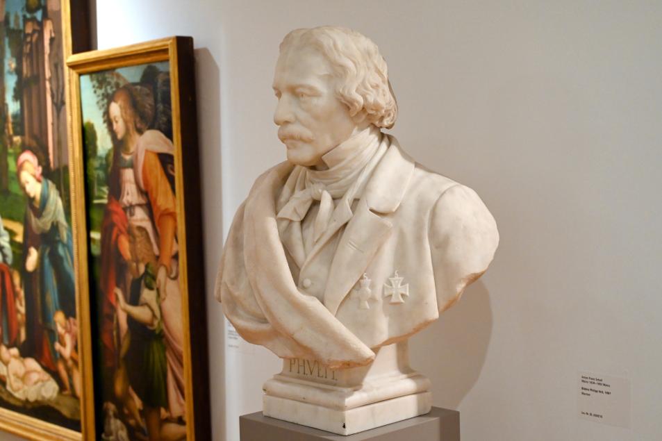 Anton Franz Scholl (1887), Bildnis Philipp Veit, Mainz, Landesmuseum, Schaudepot, 1887, Bild 2/3