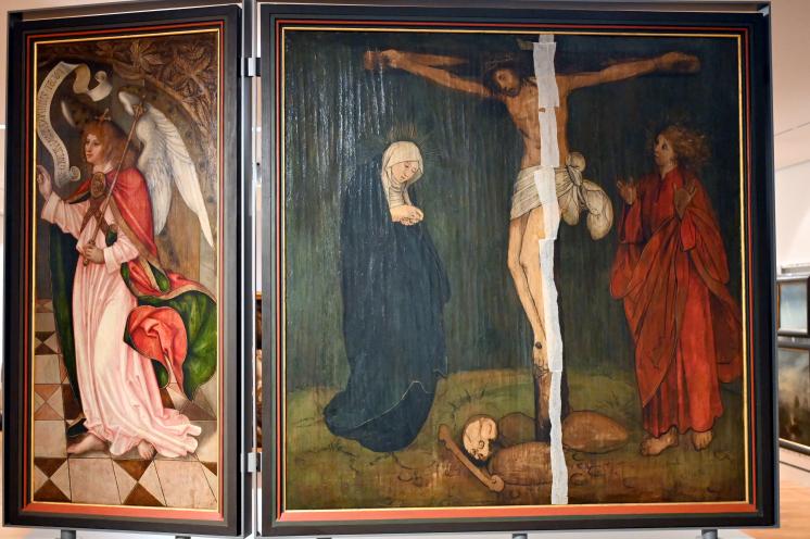 Martin Caldenbach (Hess) (1505–1510), Mittelteil und rechter Flügel eines Klappaltars, Mainz, Landesmuseum, Schaudepot, um 1510, Bild 3/4