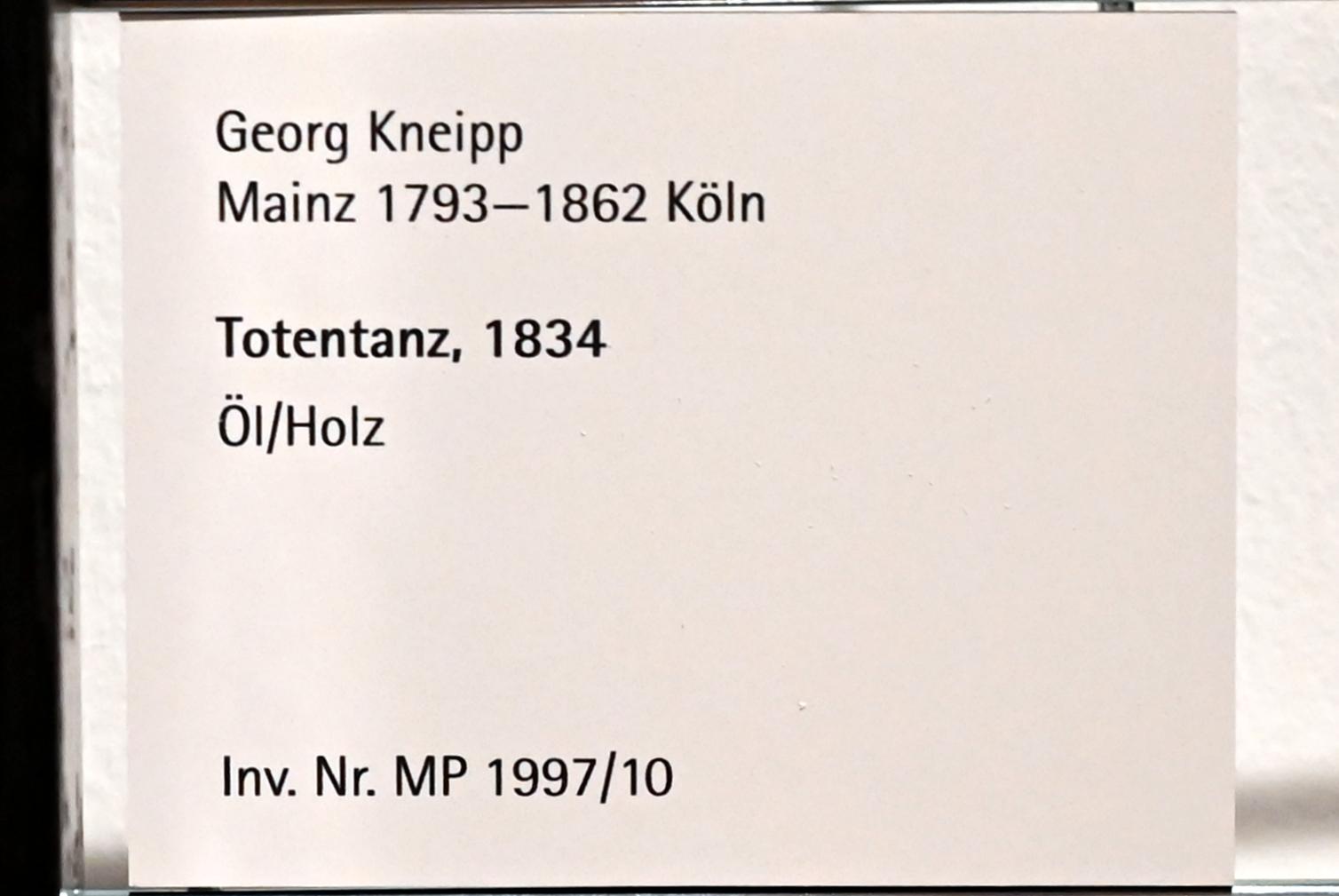 Georg Kneipp (1834), Totentanz, Mainz, Landesmuseum, Schaudepot, 1834, Bild 2/2