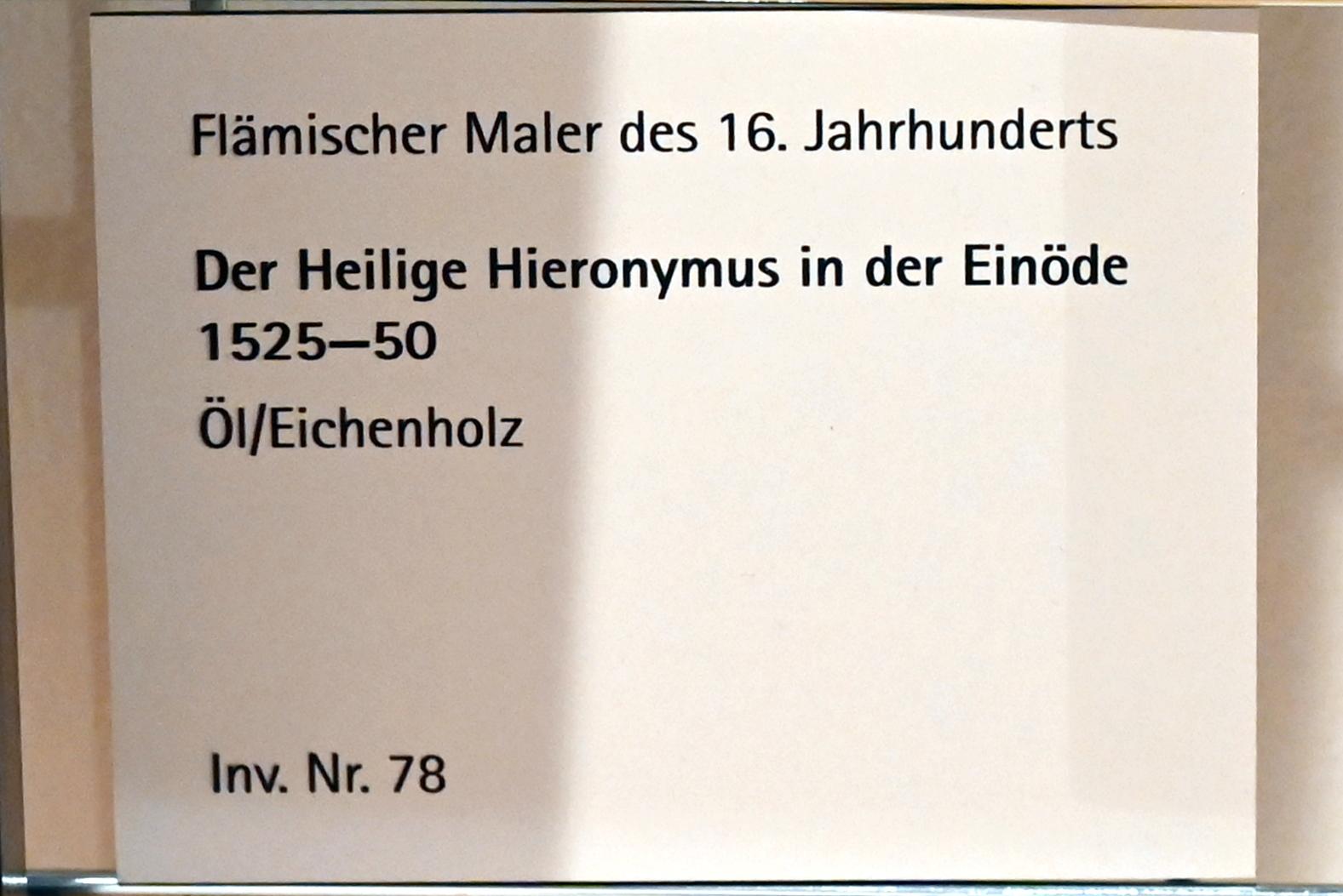 Der Heilige Hieronymus in der Einöde, Mainz, Landesmuseum, Schaudepot, 1525–1550, Bild 2/2