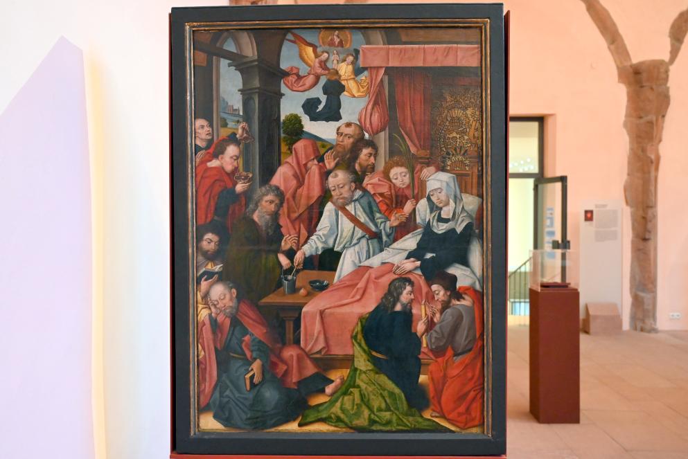 Gregorsmesse, Bingen am Rhein, St.-Rochus-Kapelle, jetzt Mainz, Dom- und Diözesanmuseum, um 1520, Bild 2/3