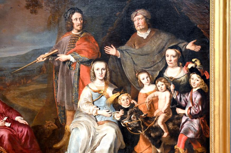 Adam Camerarius (1653), Die Familie von Flammerding (?), Darmstadt, Hessisches Landesmuseum, Saal 2, um 1653, Bild 2/3