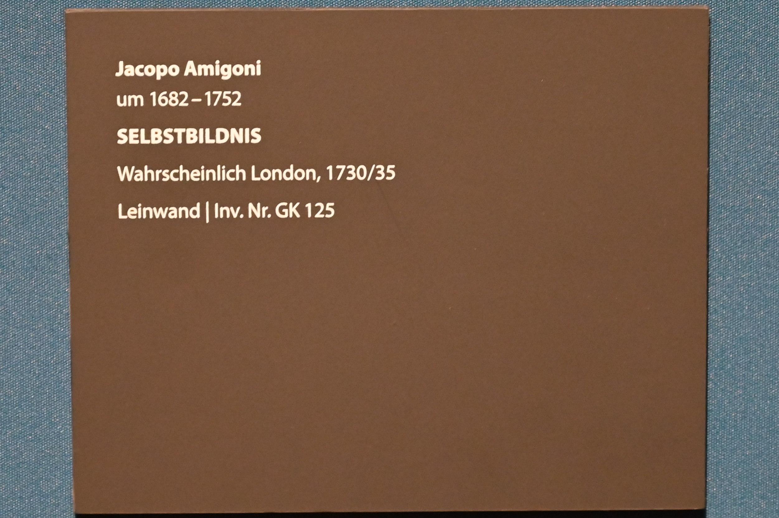 Jacopo Amigoni (1723–1752), Selbstbildnis, Darmstadt, Hessisches Landesmuseum, Saal 3, 1730–1735, Bild 2/2