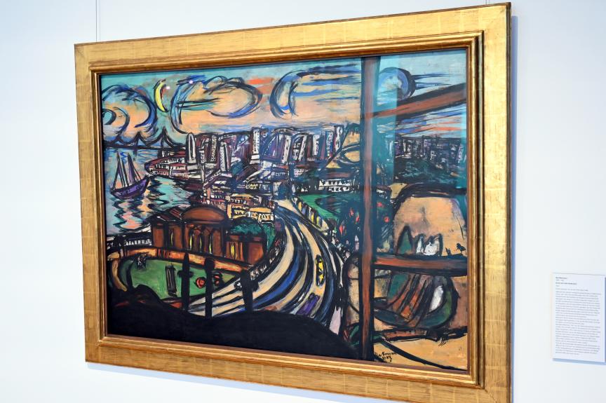 Max Beckmann (1905–1950), Blick auf San Francisco, Darmstadt, Hessisches Landesmuseum, Saal 6, 1950, Bild 2/3