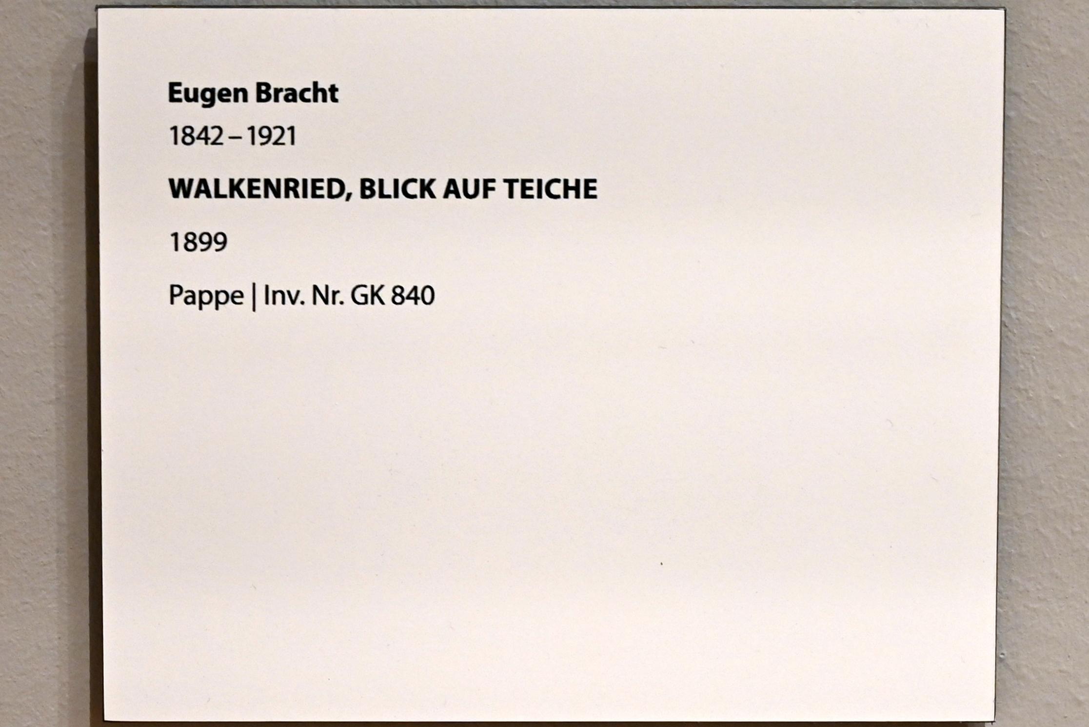 Eugen Bracht (1861–1902), Walkenried, Blick auf Teiche, Darmstadt, Hessisches Landesmuseum, Saal 7, 1899, Bild 2/2