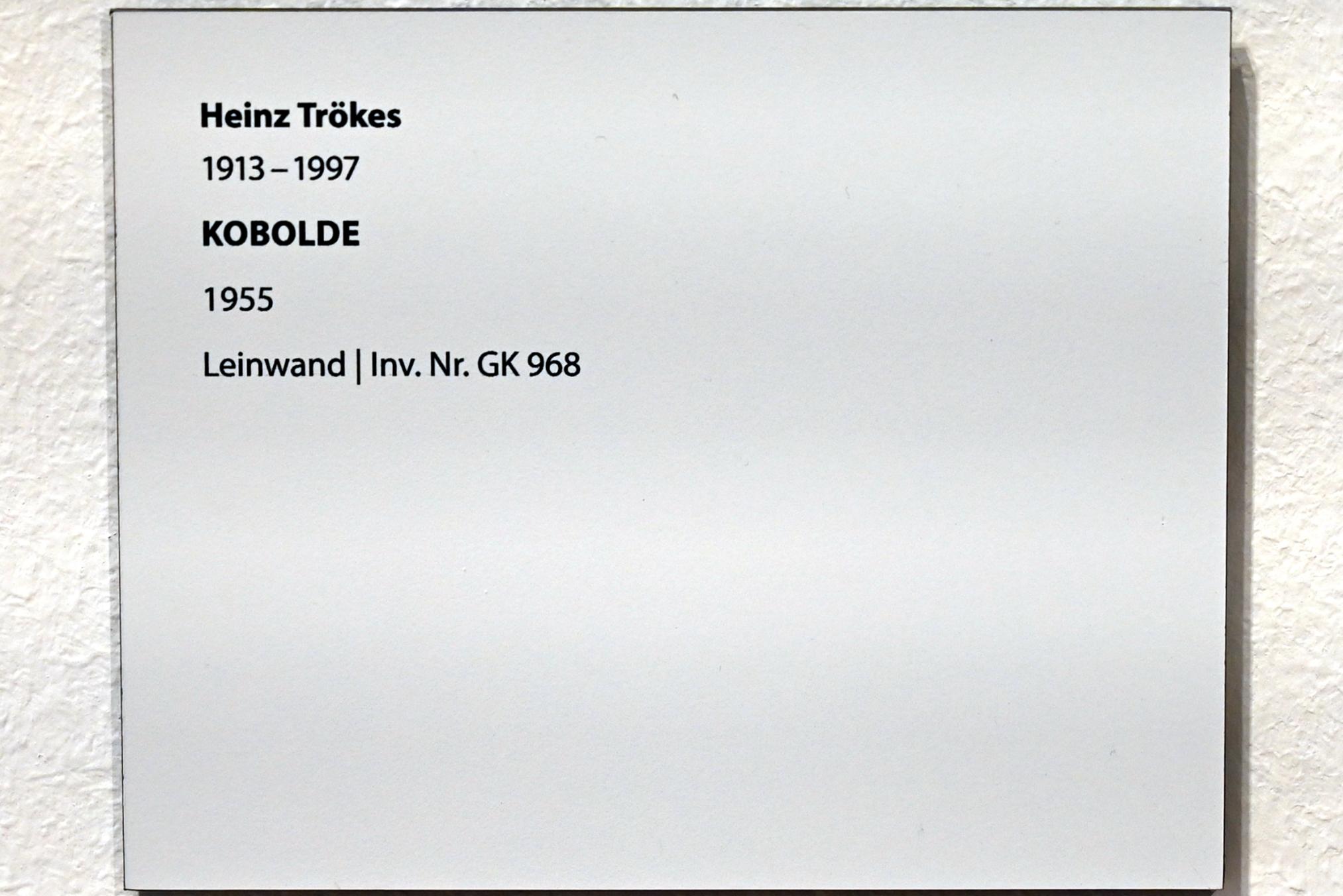 Heinz Trökes (1955), Kobolde, Darmstadt, Hessisches Landesmuseum, Saal 10, 1955, Bild 2/2