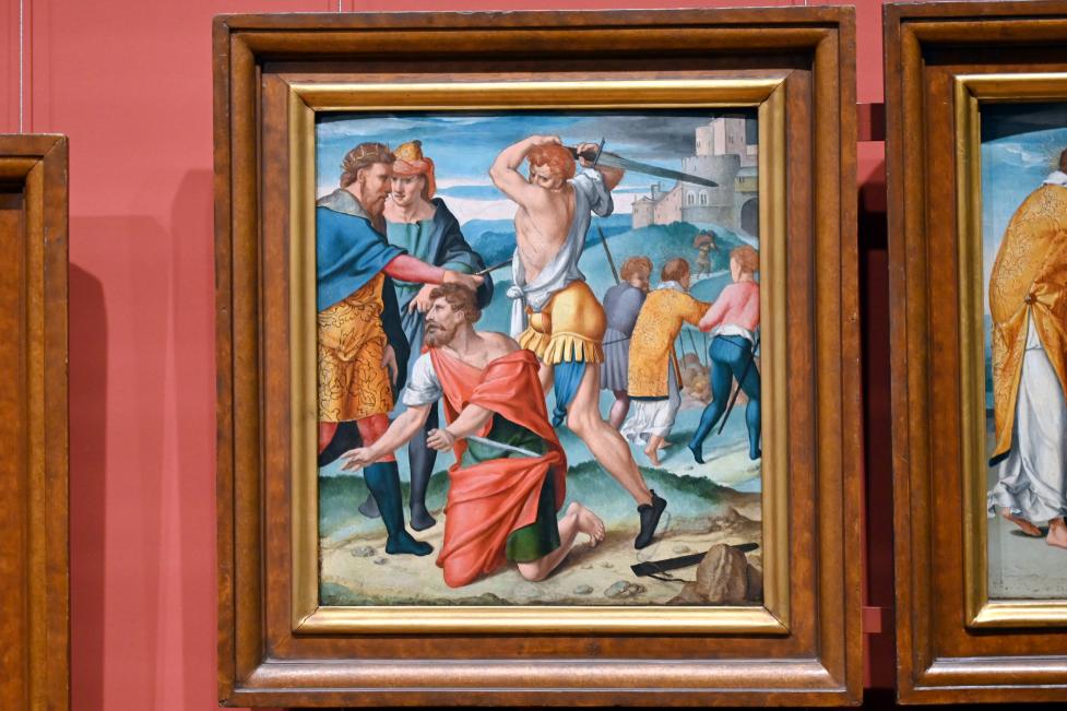 Meister des Cyriakusaltars (1535), Fünf Tafeln des Cyriakusaltars, Darmstadt, Hessisches Landesmuseum, Saal 14, 1530–1540, Bild 3/7
