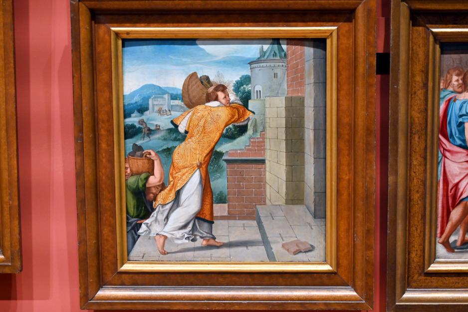 Meister des Cyriakusaltars (1535), Fünf Tafeln des Cyriakusaltars, Darmstadt, Hessisches Landesmuseum, Saal 14, 1530–1540, Bild 5/7