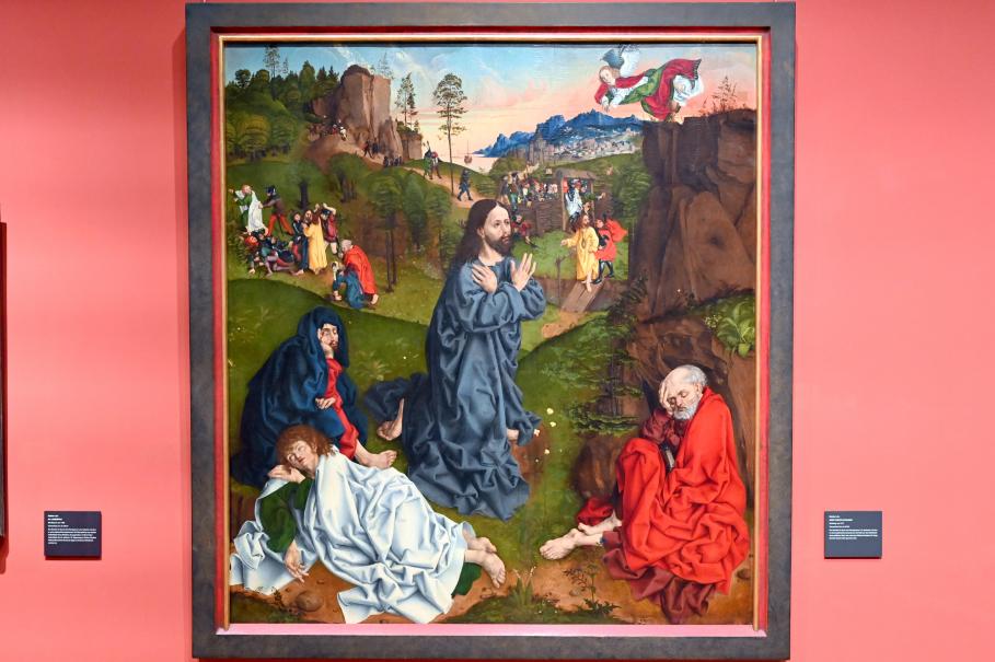 Meister LCz (Meister des Strache-Altars) (1475–1500), Gebet Christi am Ölberg, Darmstadt, Hessisches Landesmuseum, Saal 14, um 1475