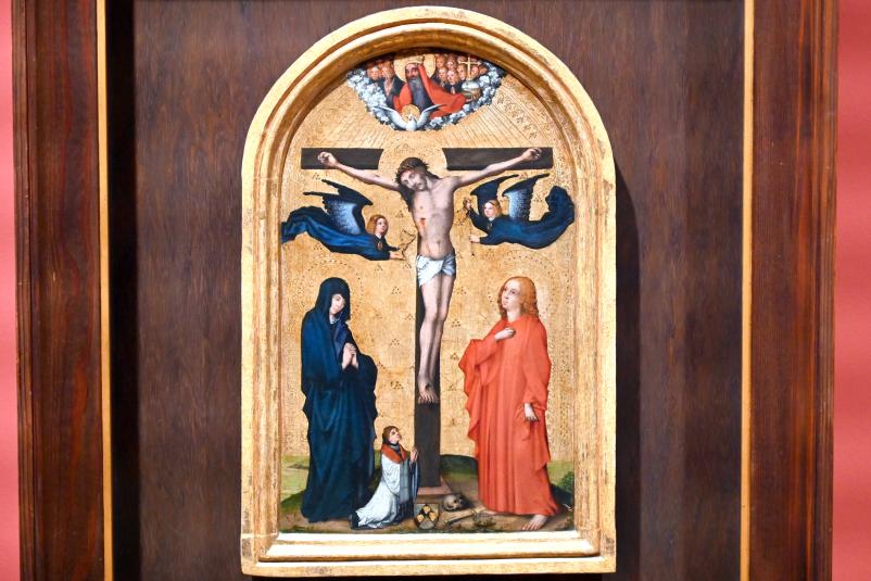 Meister von 1456 (1452–1455), Andachtstafel eines Stiftsgeistlichen, Darmstadt, Hessisches Landesmuseum, Saal 14, 1450–1455, Bild 2/3