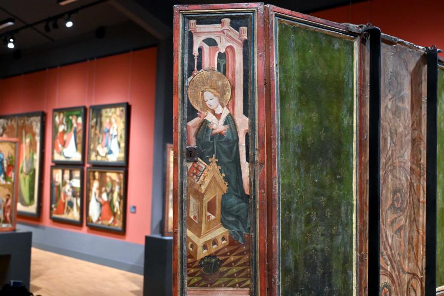 Der kleine Friedberger Altar, Friedberg, Stadtkirche Unserer Lieben Frau, jetzt Darmstadt, Hessisches Landesmuseum, Saal 15, um 1420, Bild 3/7