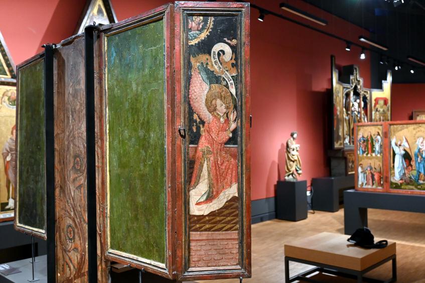 Der kleine Friedberger Altar, Friedberg, Stadtkirche Unserer Lieben Frau, jetzt Darmstadt, Hessisches Landesmuseum, Saal 15, um 1420, Bild 4/7