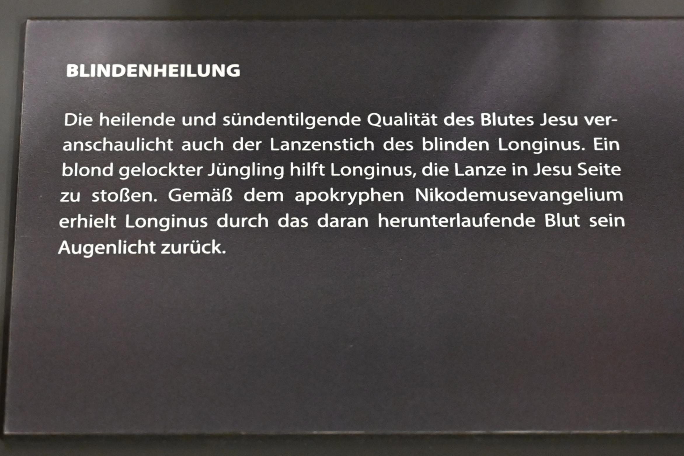 Meister des Obersteiner Altars (1410–1415), Volkreiche Kreuzigung Christi, Darmstadt, Hessisches Landesmuseum, Saal 15, um 1410, Bild 3/3