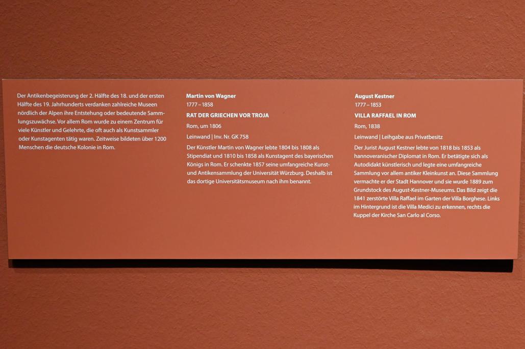 Johann Martin Wagner (1794–1807), Rat der Griechen in Rom, Darmstadt, Hessisches Landesmuseum, Rezeption der Antike, um 1806, Bild 2/2