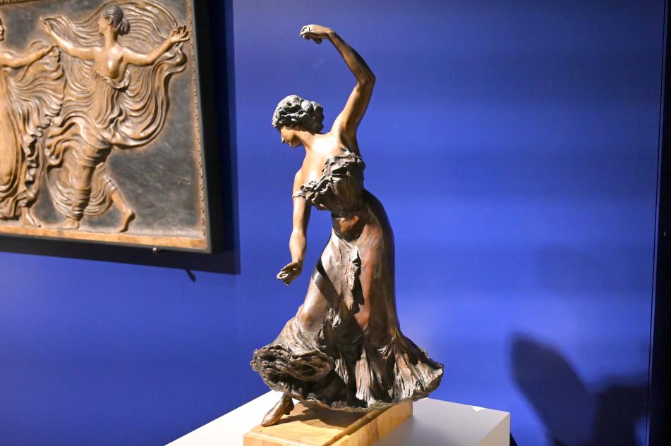 Fritz Klimsch (1897–1898), La Belle Otéro (Caroline Otero), Darmstadt, Hessisches Landesmuseum, Jugendstil, 1897, Bild 2/4