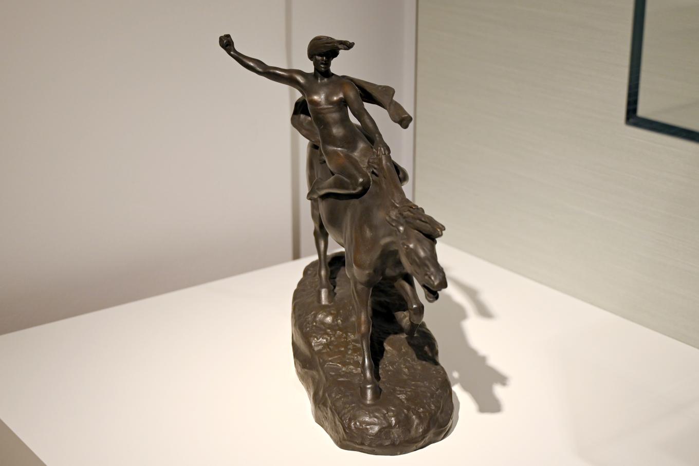 Stephan Abel Sinding (1908), Reitende Walküre, Darmstadt, Hessisches Landesmuseum, Jugendstil, 1908, Bild 2/3