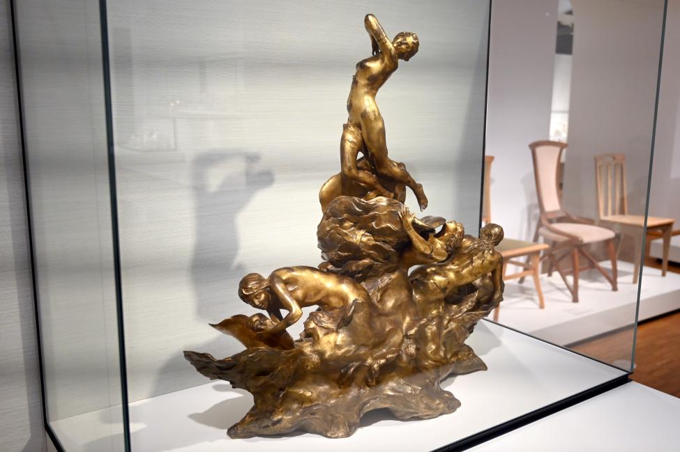 François-Raoul Larche (1895), Tafelaufsatz, Darmstadt, Hessisches Landesmuseum, Jugendstil, nach 1894, Bild 3/3