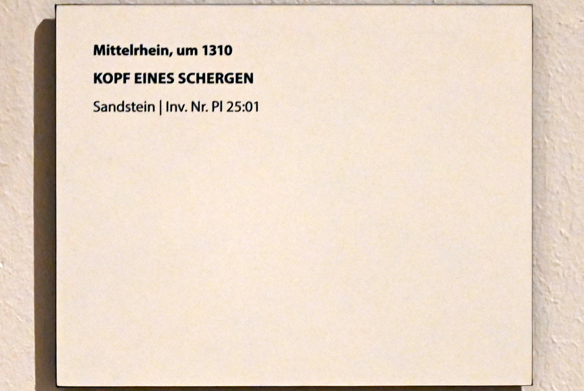 Kopf eines Schergen, Darmstadt, Hessisches Landesmuseum, Kunsthandwerk, um 1310, Bild 2/2