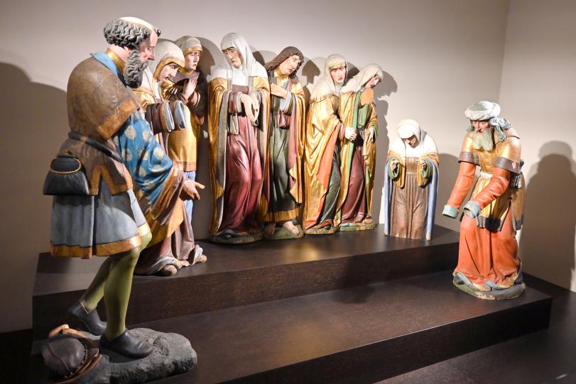 Gregor Erhart (Nachfolge) (1517), Grablegung Christi, Holzen (Allmannshofen), ehem. Benediktinerinnenkloster Holzen, ehem. Kloster- heute Pfarrkirche St. Johannes Baptist, jetzt Darmstadt, Hessisches Landesmuseum, Kunsthandwerk, 1515–1520, Bild 3/4