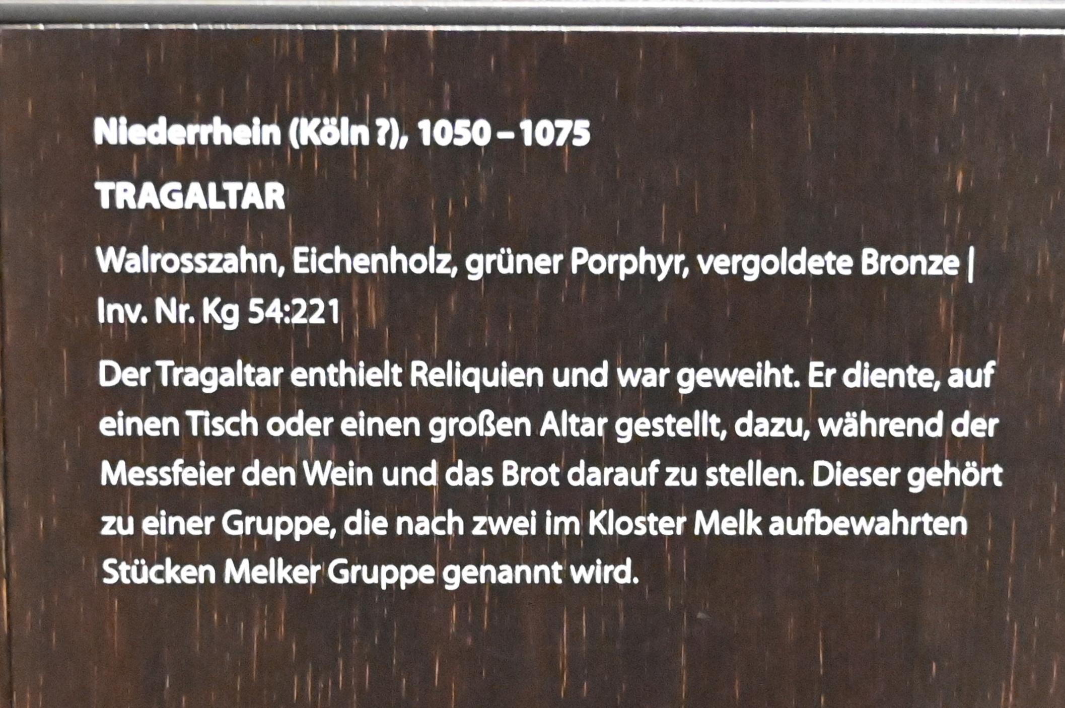 Tragaltar, Darmstadt, Hessisches Landesmuseum, Kunsthandwerk, 1050–1075, Bild 3/3