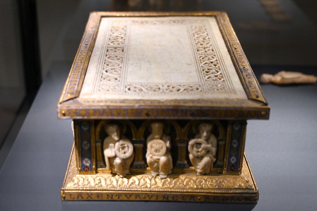 Wolbero-Tragaltar, Köln, Basilika St. Andreas, jetzt Darmstadt, Hessisches Landesmuseum, Kunsthandwerk, um 1200, Bild 3/6