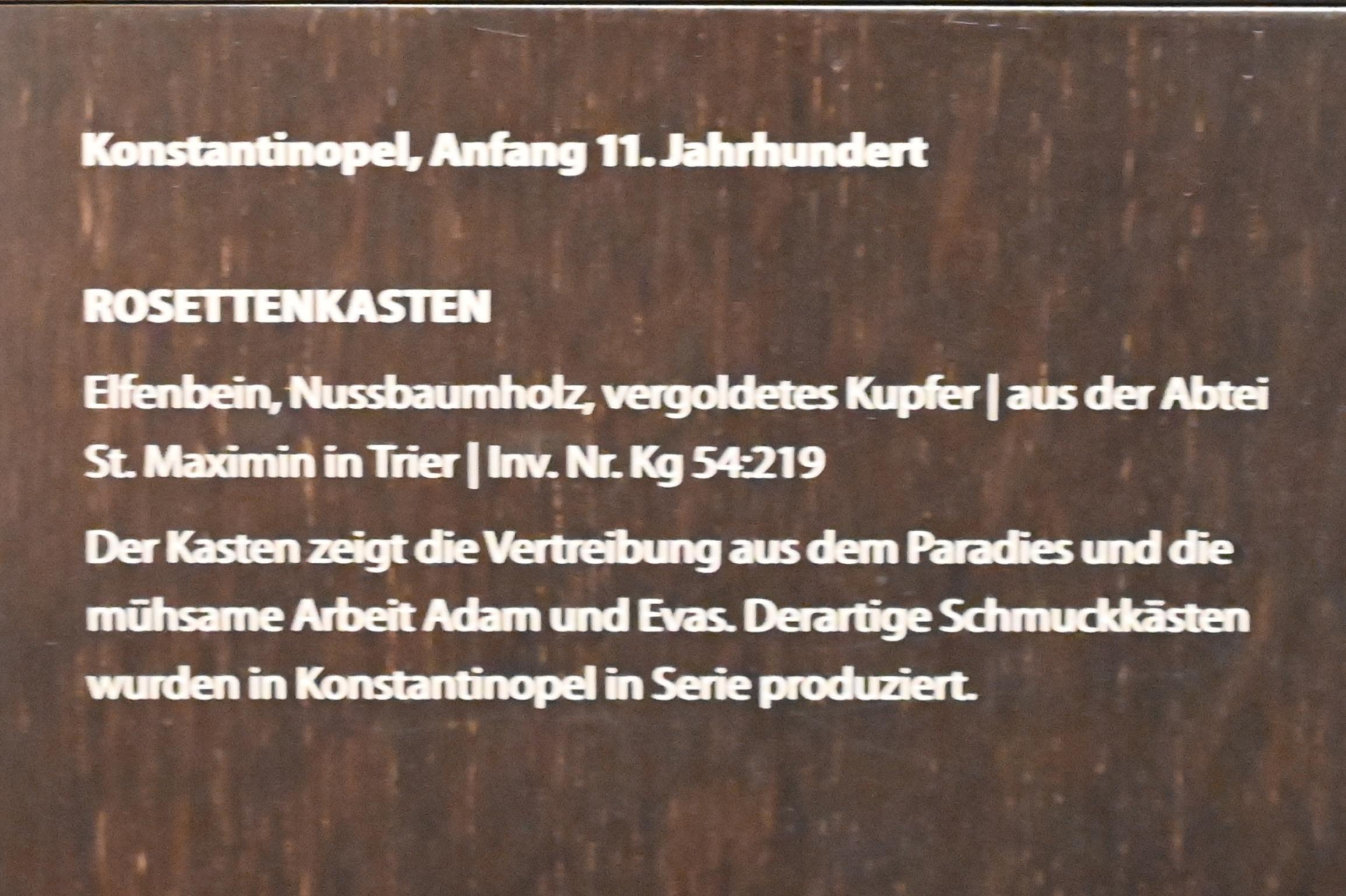 Rosettenkasten, Trier, ehem. Reichsabtei St. Maximin, jetzt Darmstadt, Hessisches Landesmuseum, Kunsthandwerk, Beginn 11. Jhd., Bild 3/3