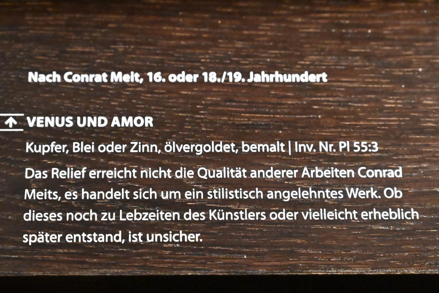 Conrat Meit (Umkreis) (1540–1551), Venus und Amor, Darmstadt, Hessisches Landesmuseum, Fürstliche Schatzkammer, 16. Jhd., Bild 2/2