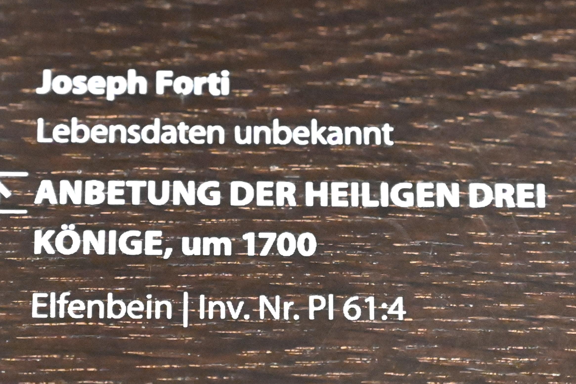 Joseph Forti (1700), Anbetung der Heiligen Drei Könige, Darmstadt, Hessisches Landesmuseum, Fürstliche Schatzkammer, um 1700, Bild 2/2