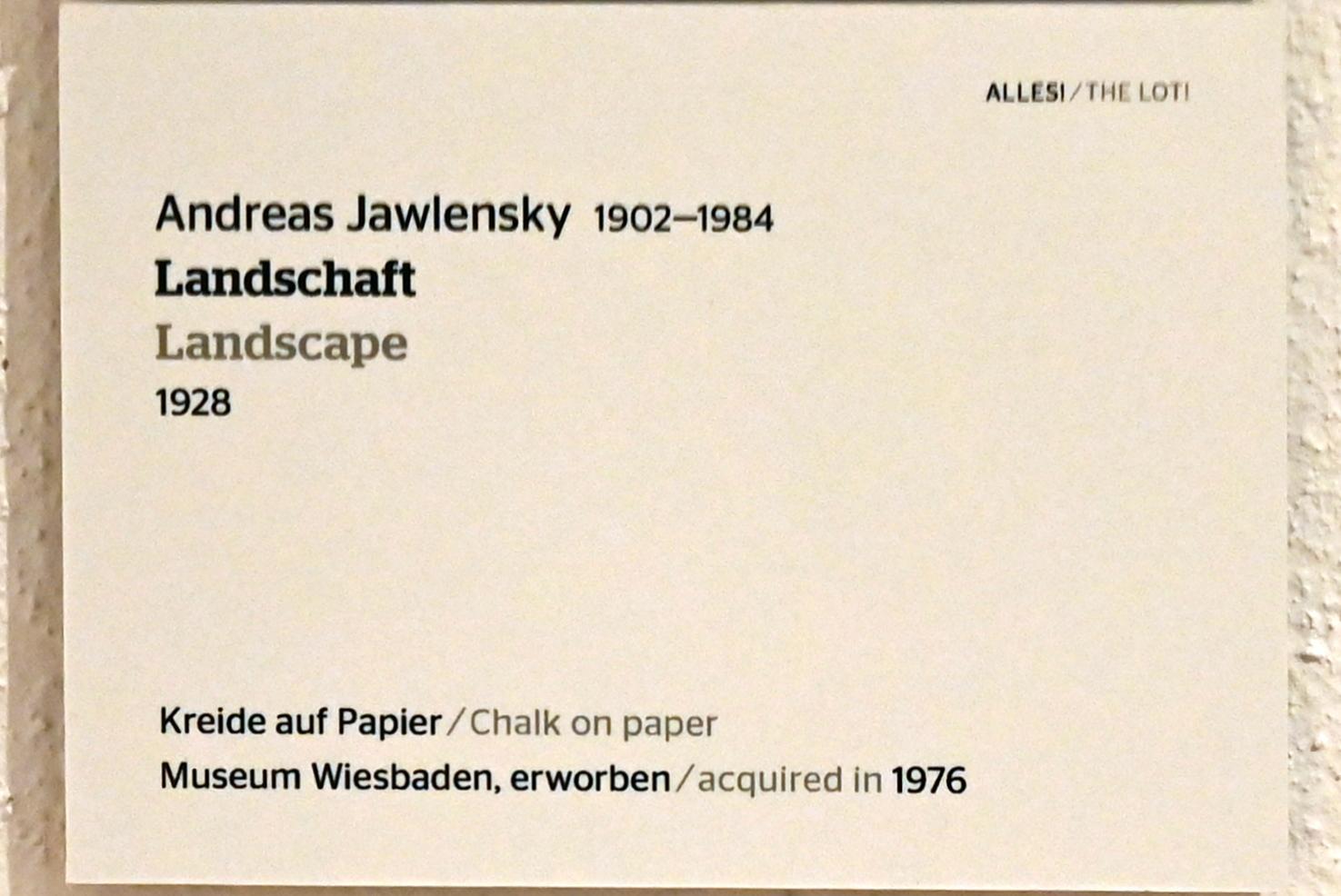 Andreas Jawlensky: Landschaft, 1928, Bild 2/2