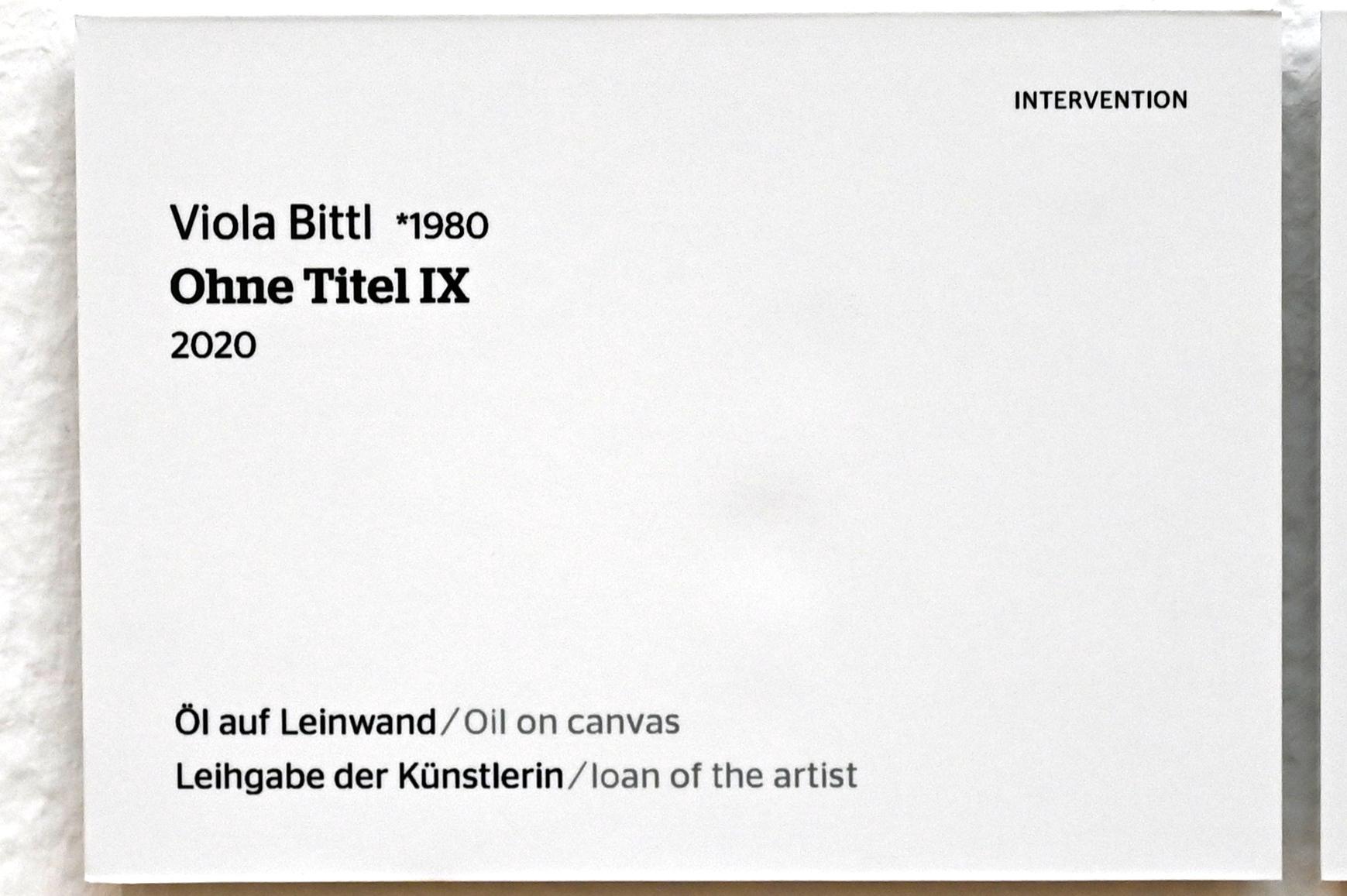 Viola Bittl (2020–2021), Ohne Titel IX, Wiesbaden, Museum Wiesbaden, Moderne und Zeitgenössisch 2, 2020, Bild 2/2