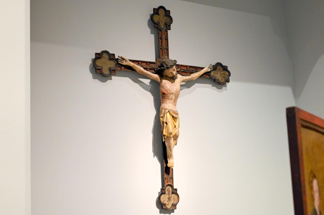 Kruzifix, Wiesbaden, Museum Wiesbaden, Kirchensaal, um 1340, Bild 3/4