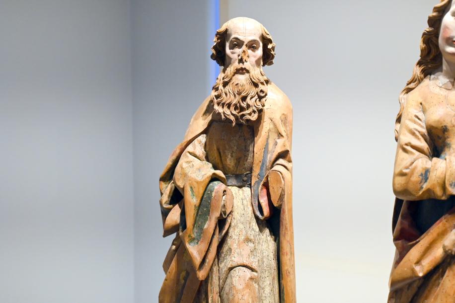 Madonna, Apostel (Heiliger Paulus) und Heiliger Jakobus, Wiesbaden, Museum Wiesbaden, Kirchensaal, um 1500, Bild 3/5