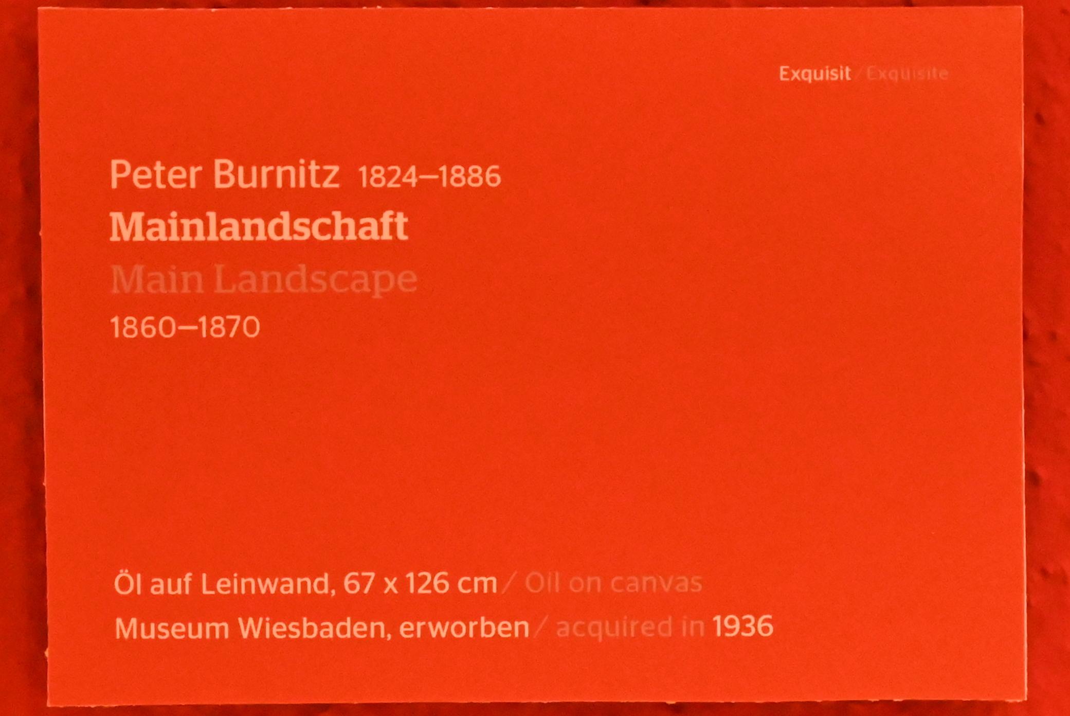 Peter Burnitz (1851–1865), Mainlandschaft, Wiesbaden, Museum Wiesbaden, Exquisit, 1860–1870, Bild 2/2