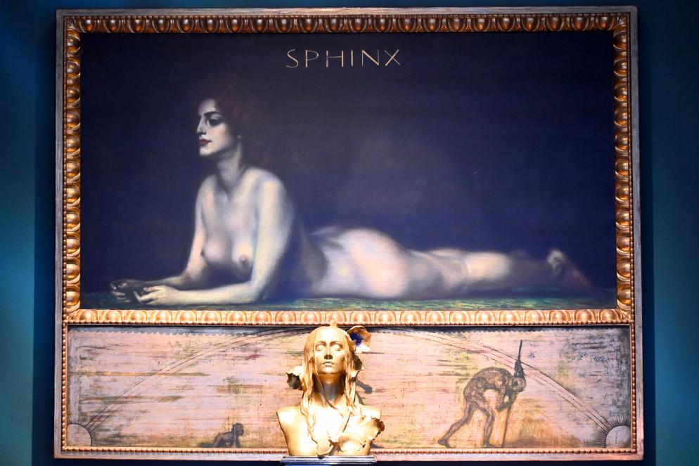 Franz von Stuck (1890–1923), Sphinx, Wiesbaden, Museum Wiesbaden, Jugendstil, 1901
